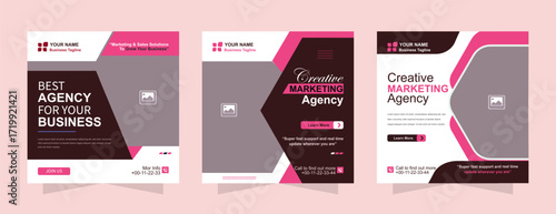Professional Marketing Solutions Flyer Template for Agencies
