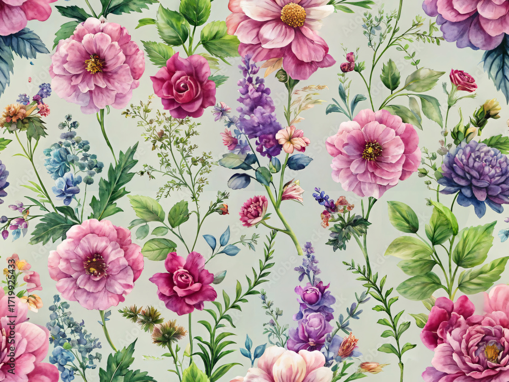 Obraz premium seamless floral background