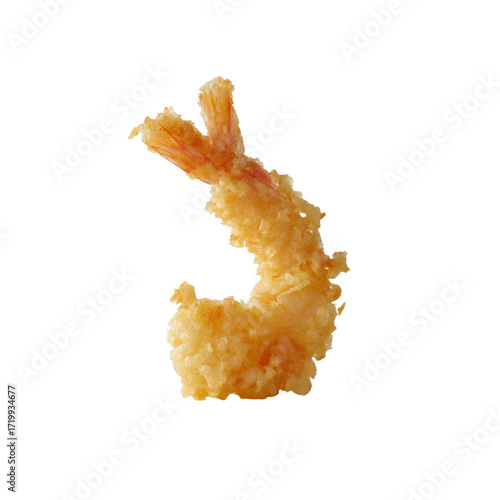 Close-up of a Fried Shrimp Tempura