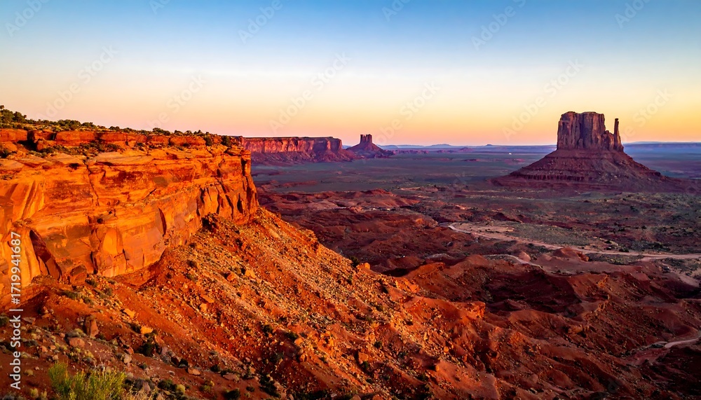 Fototapeta premium Sunrise over Monument Valley