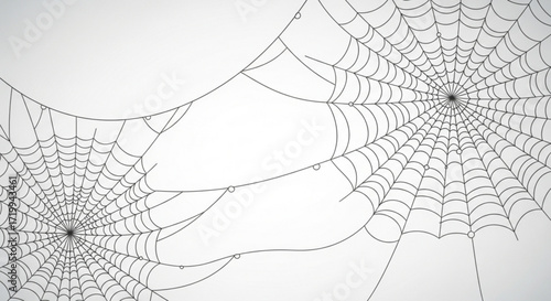 spider web with dew