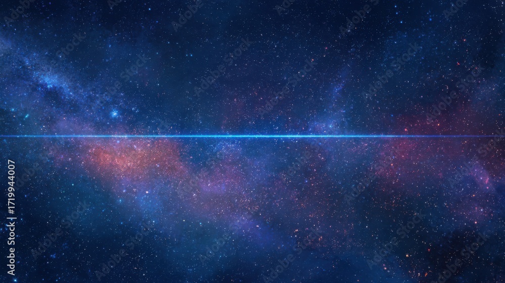 Obraz premium cosmic light streak across galaxy