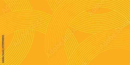 Pasta background, spaghetti abstract geometric pattern. Macaroni yellow poster. Wavy abstract pattern. Eps 10
