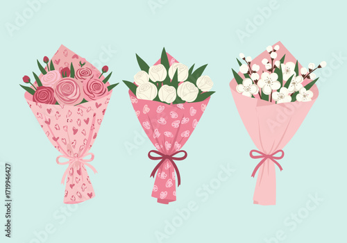 Beautiful collection of three lovely floral arrangements for special occasions.