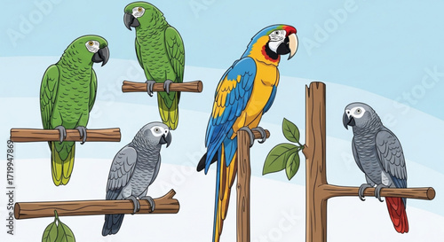 blue and yellow macaw ara ararauna