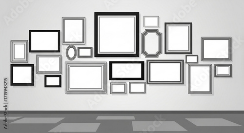 abstract background with frames
