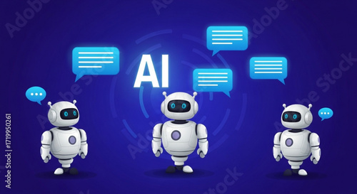 set of funny cartoon android