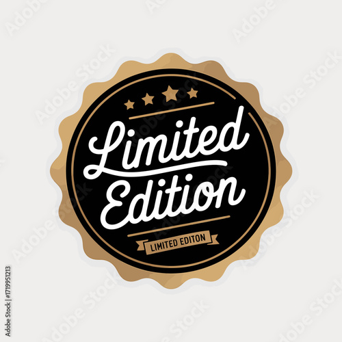 Elegant vector typography design for limited edition projects