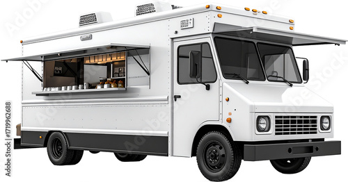 Food Truck 3D PNG Transparent Background