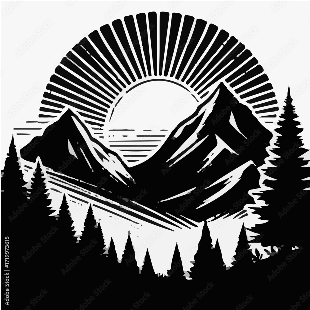 Fototapeta premium Mountain Sunrise