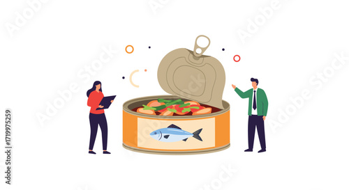 Analyzing the quality and composition of canned fish products for consumer safety and nutritional value.