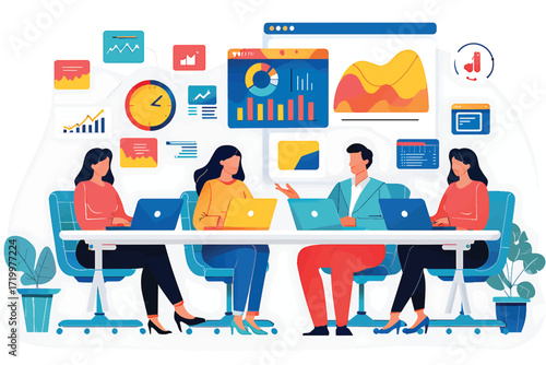 Data Analysis Team Meeting Collaborative Insights