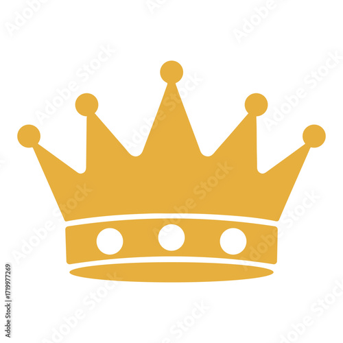 Golden Crown Silhouette