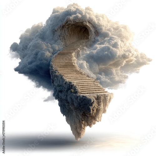 Floating cloud steps