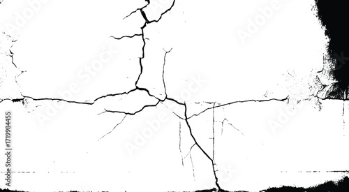 Abstract background of grunge white, black damaged rusty crack and scratch wall texture design. gray concreate surface plaster old rough dirty wall texture