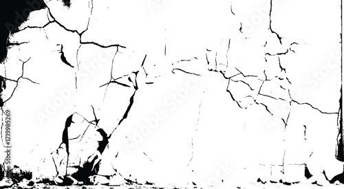 texture of old wall, a black and white vintage of cracked concrete scribble effect, old wall background crack vector, grunge texture
