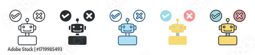 Decision Making Icon Set Multiple Style Collection