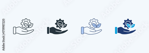 Green Practices Multiple Style Icon Collection