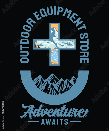 Adventure T-shirt Design, Outdoor Tee