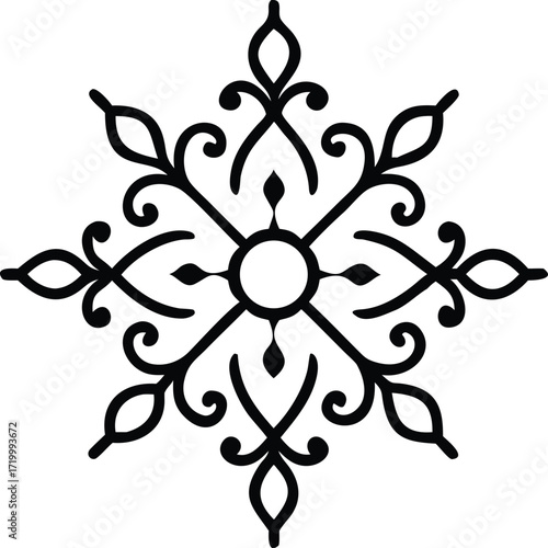 Elegant luxury ornamental mandala design with intricate lacework patterns perfect for decorative applications and sophisticated branding projects