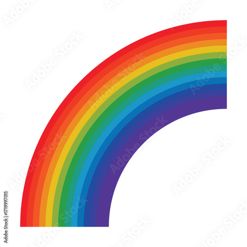 3D rendering of rainbow Victor Illustration Art