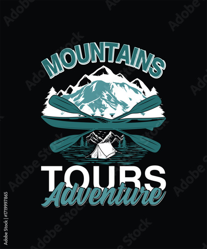 Mountain Adventure Tour T-shirt Design