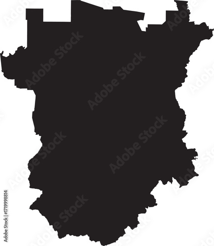 Chechnya Map Silhouette Solid.e