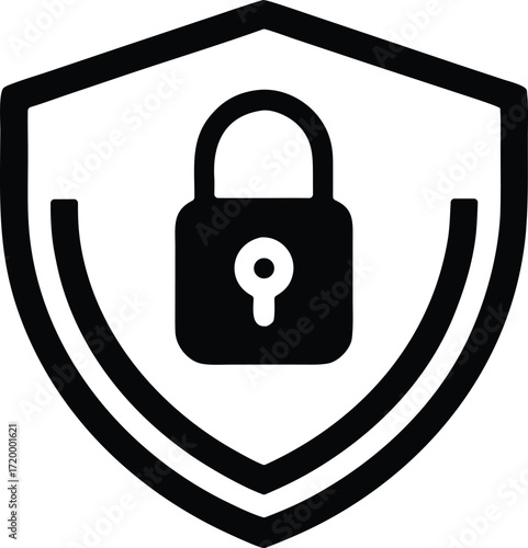 Secure login vector icon.