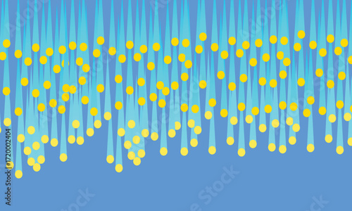 Background texture blue light drop. Lines shapes gradient blue glow. technology background template