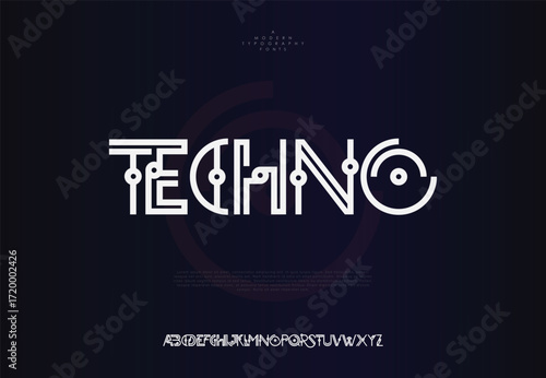 Techno Sport letters set. Technology font. Italic bold futuristic style vector alphabet. Fonts for event, promo, logo, banner, monogram and poster. Typeset design. See Less