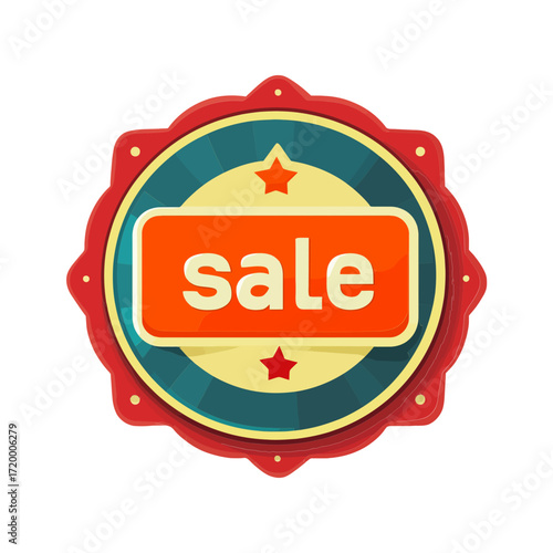 This colorful "Sale" badge is a great icon for websites and blogs to announce promotions, discounts, or special offers.

