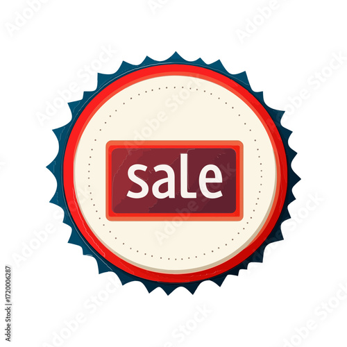 A clean, vector-style icon of a red "Sale" tag on a circular button. This icon is perfect for e-commerce websites and blogs to announce promotions, discounts, or special offers.

