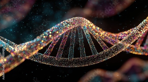 sparkling dna double helix