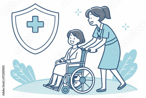 Patient Care Service Vector for Medical Design