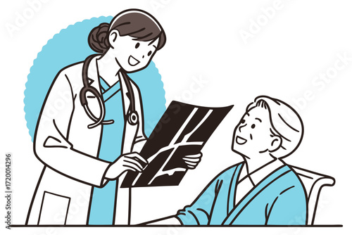 Radiology Report Vector Illustration for Hospital Use