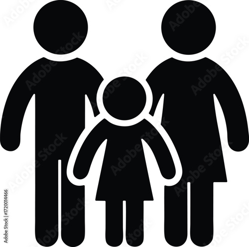 Family support vector icon.