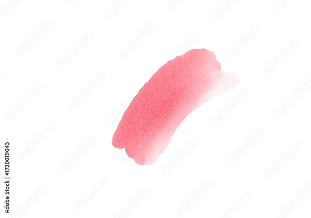 Fototapeta premium Red Watercolor Stain Paper Texture PNG Element On Transparent background