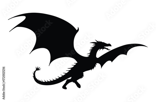Oriental Dragon Design Vector Graphic