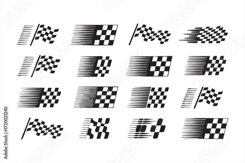 Motorsport and tournament outline graphics for competition and sports events