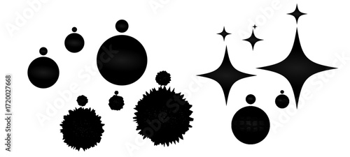 black ink blots