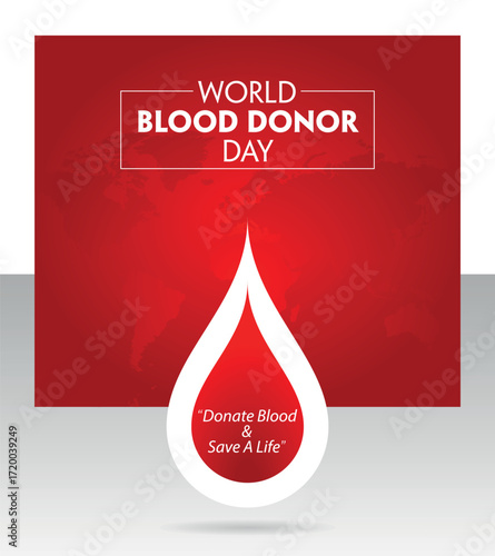World Blood Donor Day Vector Background