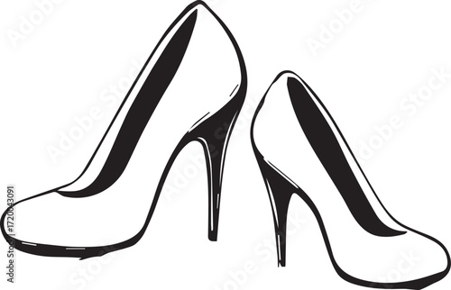 Elegant High Heel Shoes Icon for Fashion and Style