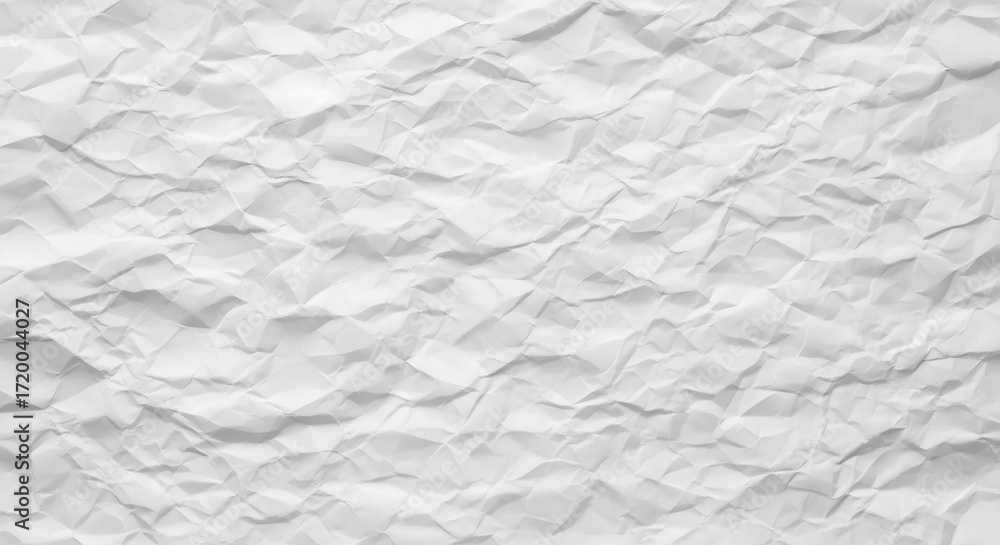 Obraz premium White Crumpled Paper Texture Background Abstract.