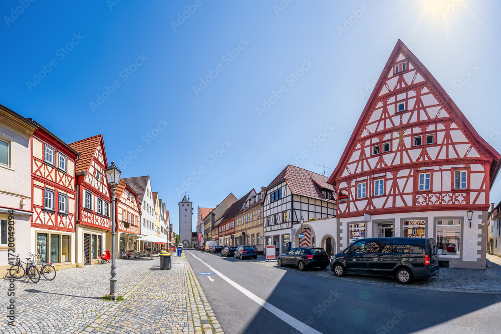 Obraz premium Altstadt, Hassfurt, Bayern, Deutschland 