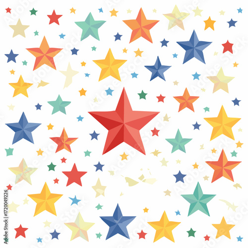 Hintergrund bunte Sterne