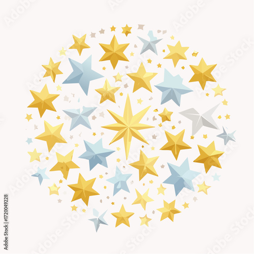 Hintergrund bunte Sterne