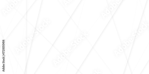 Abstract modern white and gray geometric lines vector background. Squares in bright light with soft shadows as pattern. with geometric line shapes Space design concept