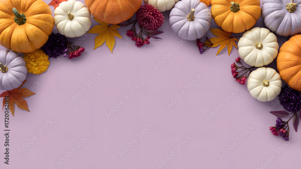 Fototapeta premium autumn background with autumn leaves
