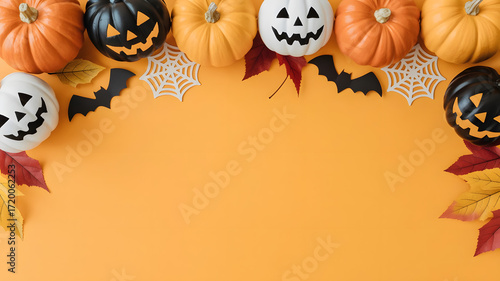 halloween background with pumpkins