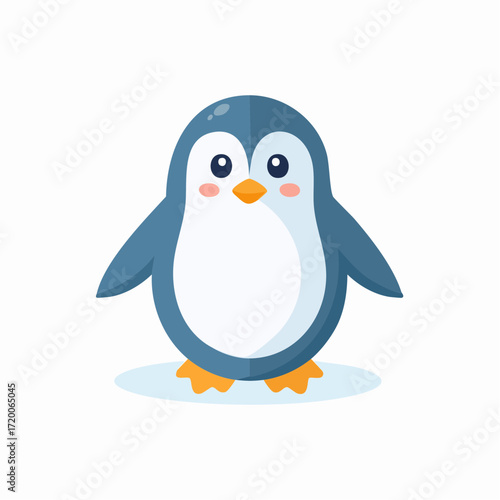Cute Penguin Illustration Adorable Cartoon Penguin Isolated on White Background for Design and Fun